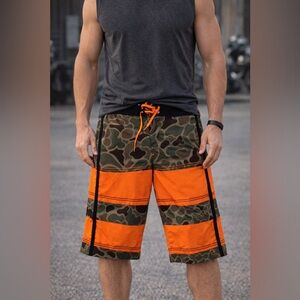 OP Opflex 4-way stretch size 34 Orange camouflage long shorts